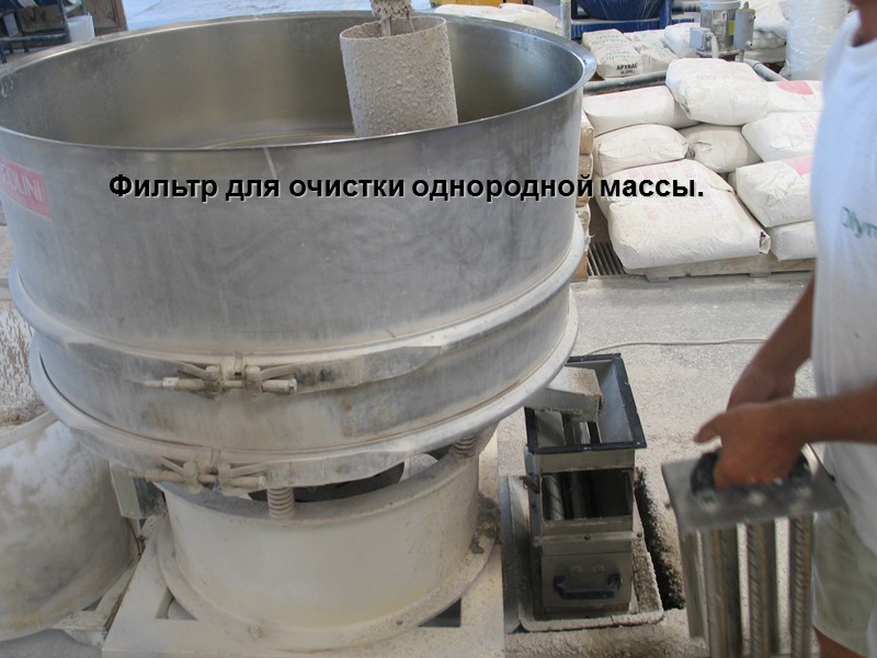 Фильтр для очистки однородной массы.